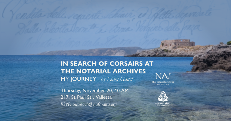 In Search of Corsairs at the Notaria Archives Poster